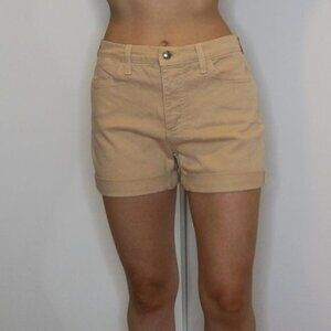 NYDJ High Waisted Khaki Denim Shorts Size 2
